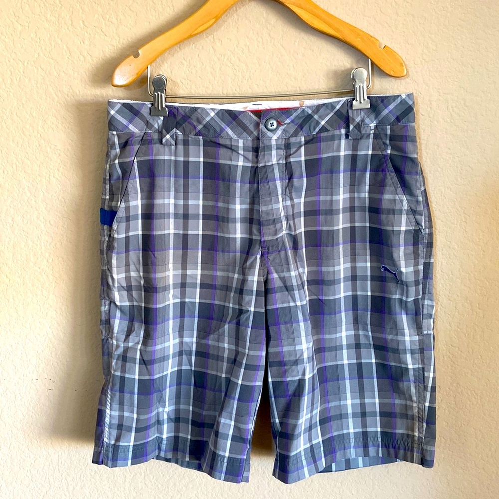 Puma Sport Plaid Golf Shorts